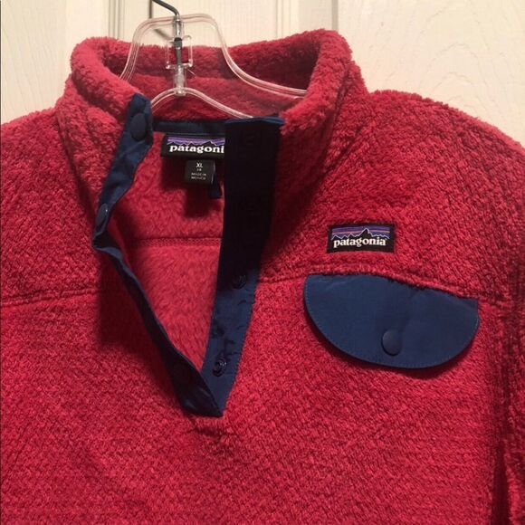 🎀 Patagonia Synchilla Retool Snap-T fleece Pullover kids XL (14) - Picture 2 of 8